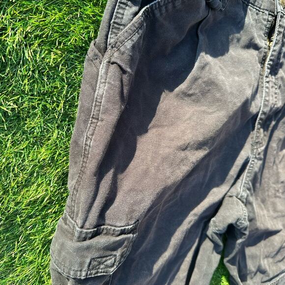 5.11 Tactical series Cargo Baggy Pants Mens Size 36x34 Double Knee Black Faded - Picture 7 of 15